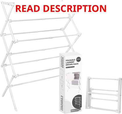ZOES HOMEWARE Foldable Drying Rack White