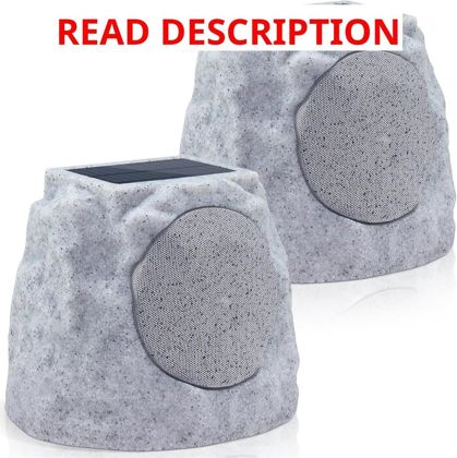 Rock Speakers IP44 Outdoor Solar 100+ Sync