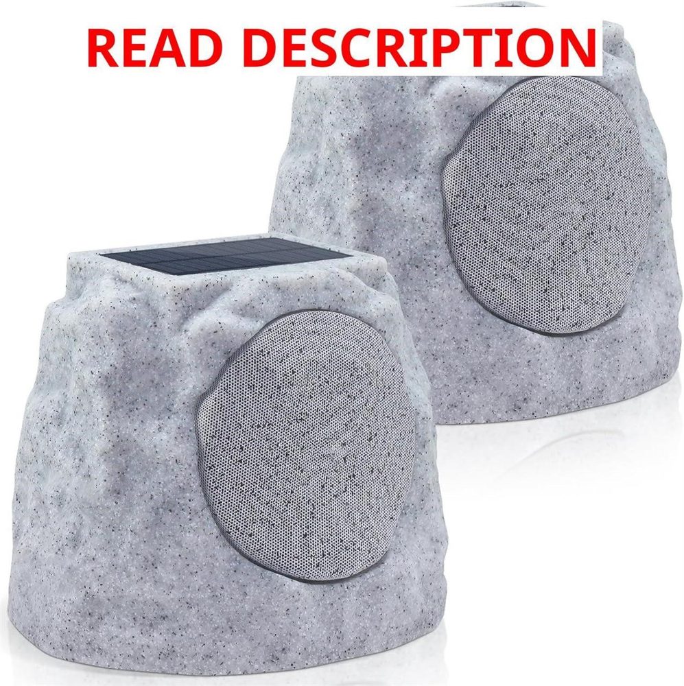 Rock Speakers IP44 Outdoor Solar 100+ Sync