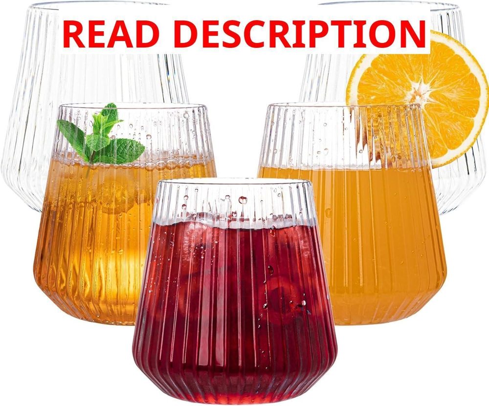 N9R 24 Count Plastic Wine Glasses 14oz
