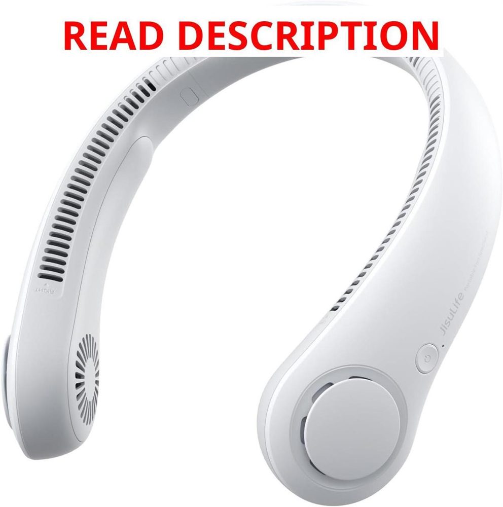 JISULIFE Neck Fan 5 Speeds 4000mAh Grey