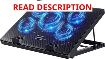Kootek Laptop Cooling Pad with 5 Fans Blue