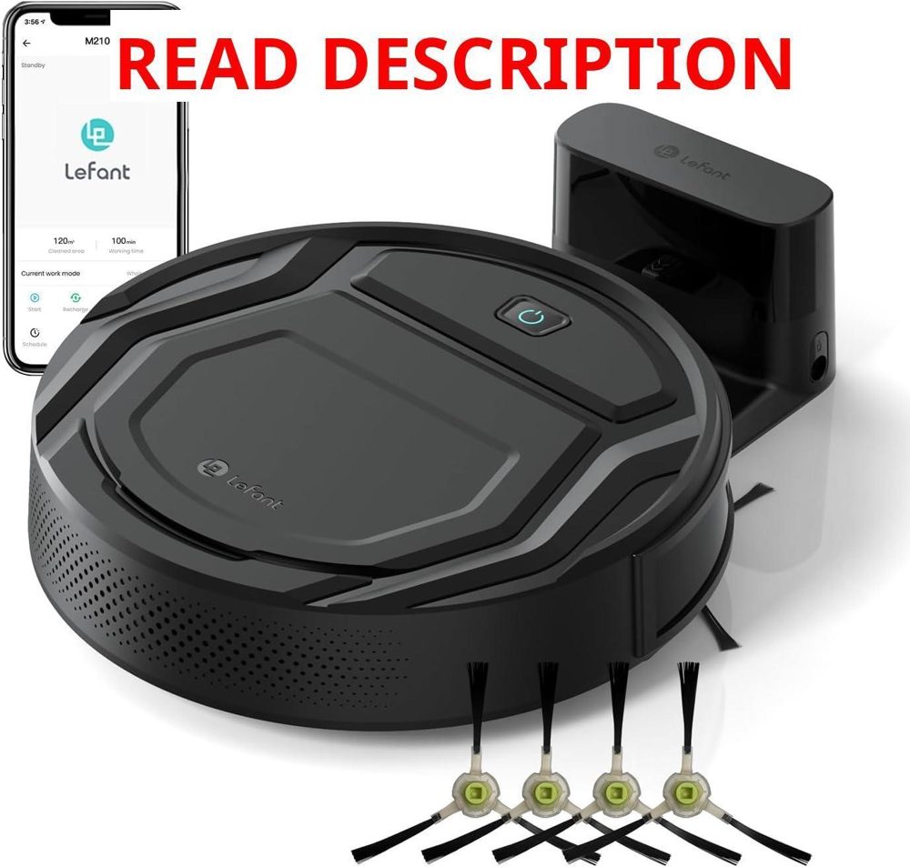 Lefant Robot Vacuum M210: 120m Run Wi-Fi App