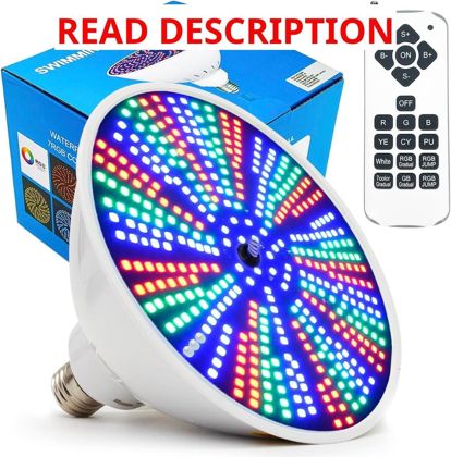 50W Color LED Pool Light Bulb 12V RGB