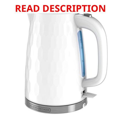 Black+Decker Honeycomb 1.7L Electric Kettle