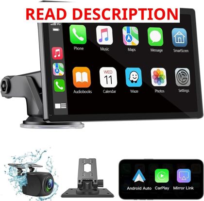 Wireless CarPlay 7" HD Car Stereo with BT GPS