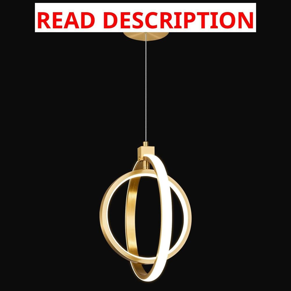 Modern LED Gold Ring Pendant Light 4000K