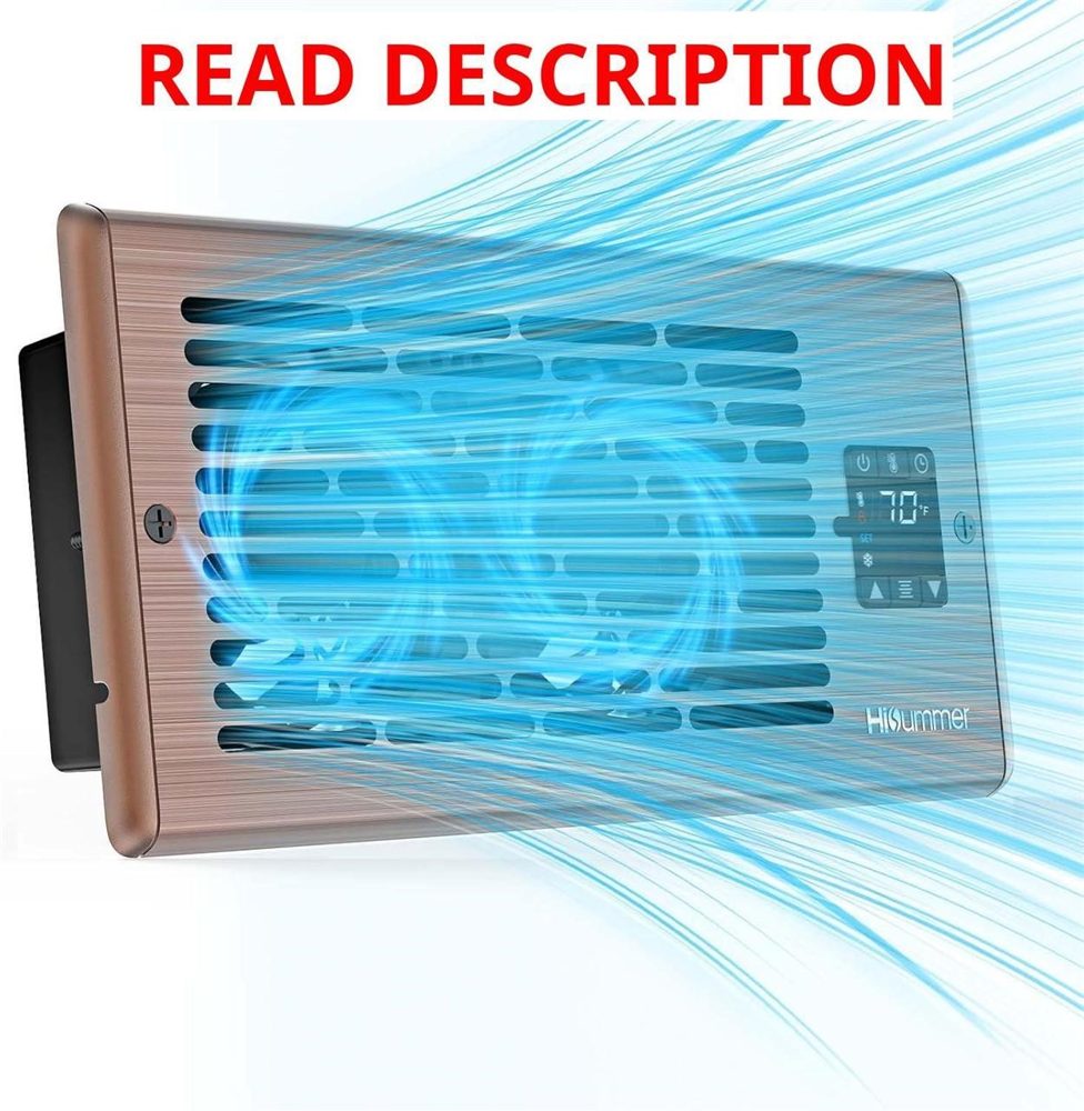 Hisummer Booster Fan 4x10 Vent 150 CFM