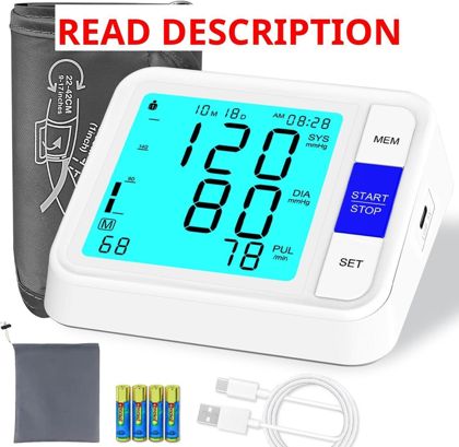 Upper Arm BP Monitor with Adjustable Cuff