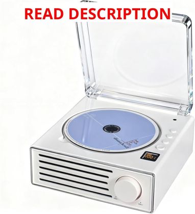 CD Player with Bluetooth 5.3 (White)