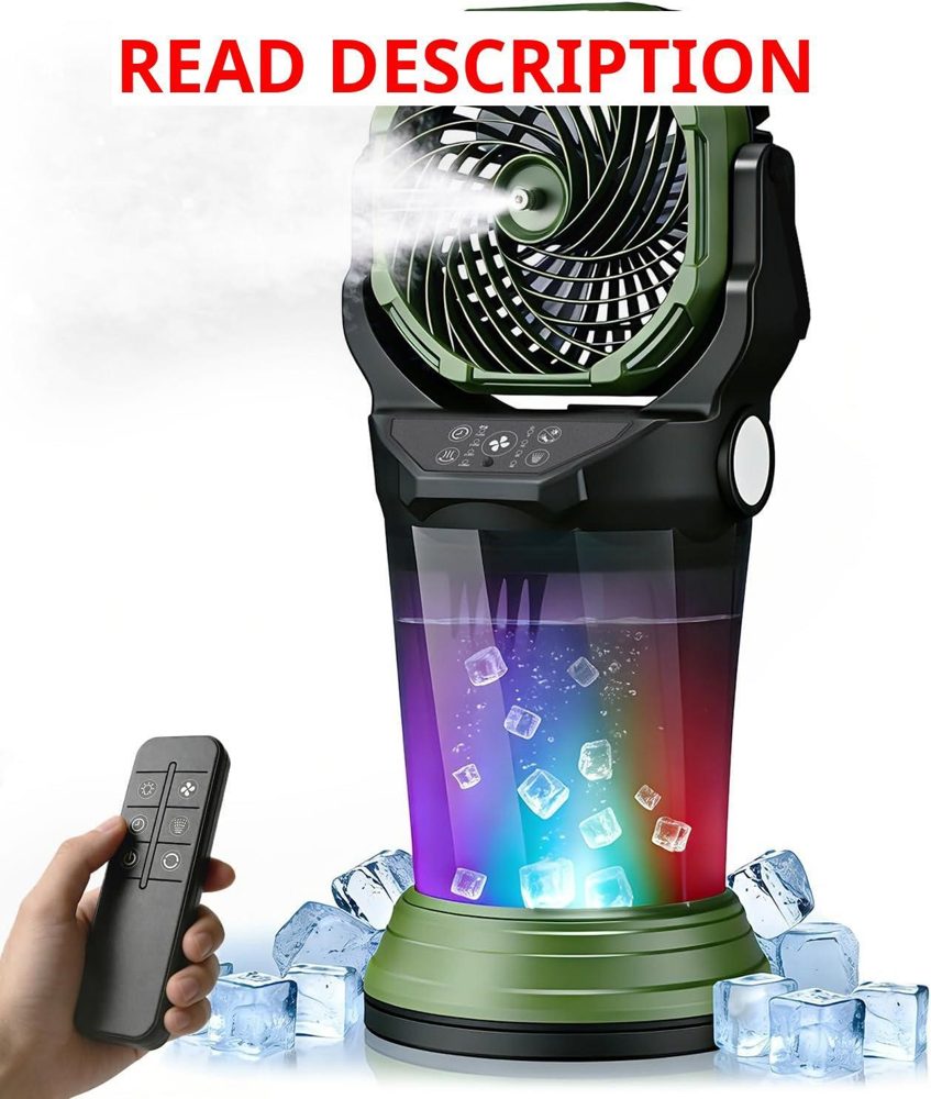 Portable Misting Fan with Remote 2L Tank