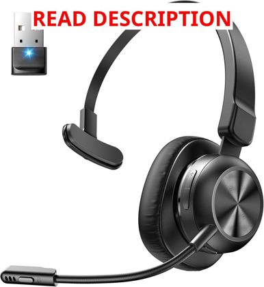 Trucker Bluetooth Headset with Mic USB Dongle
