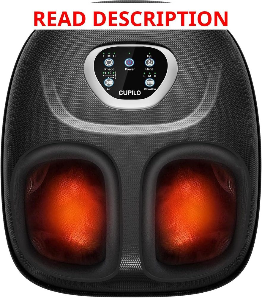 Foot Massager: 5-Level Compression & Vibration