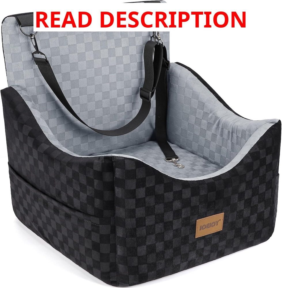 JOEJOY Elevated Dog Car Seat for Small/Med