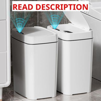 Vanpopubs 2 Pack Trash Can with Lid 2.7 Gal