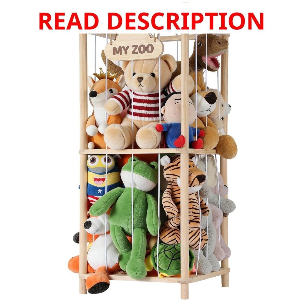 LAMU Stuffed Animal Storage Zoo Organizer