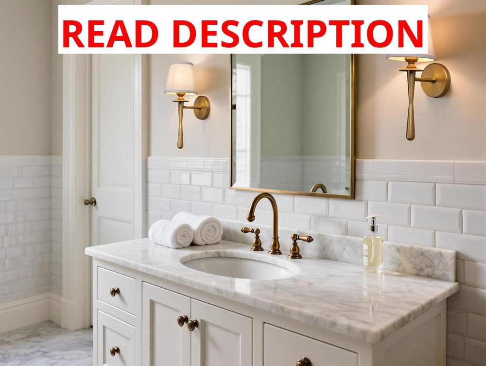 Brass Gold Retro Linen Wall Sconce Set of 2