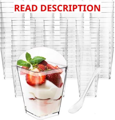 5 oz Plastic Dessert Cups with Lids