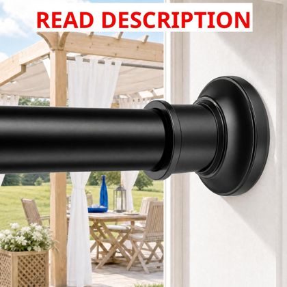 Outdoor Tension Rods Shower Rod 30-130"