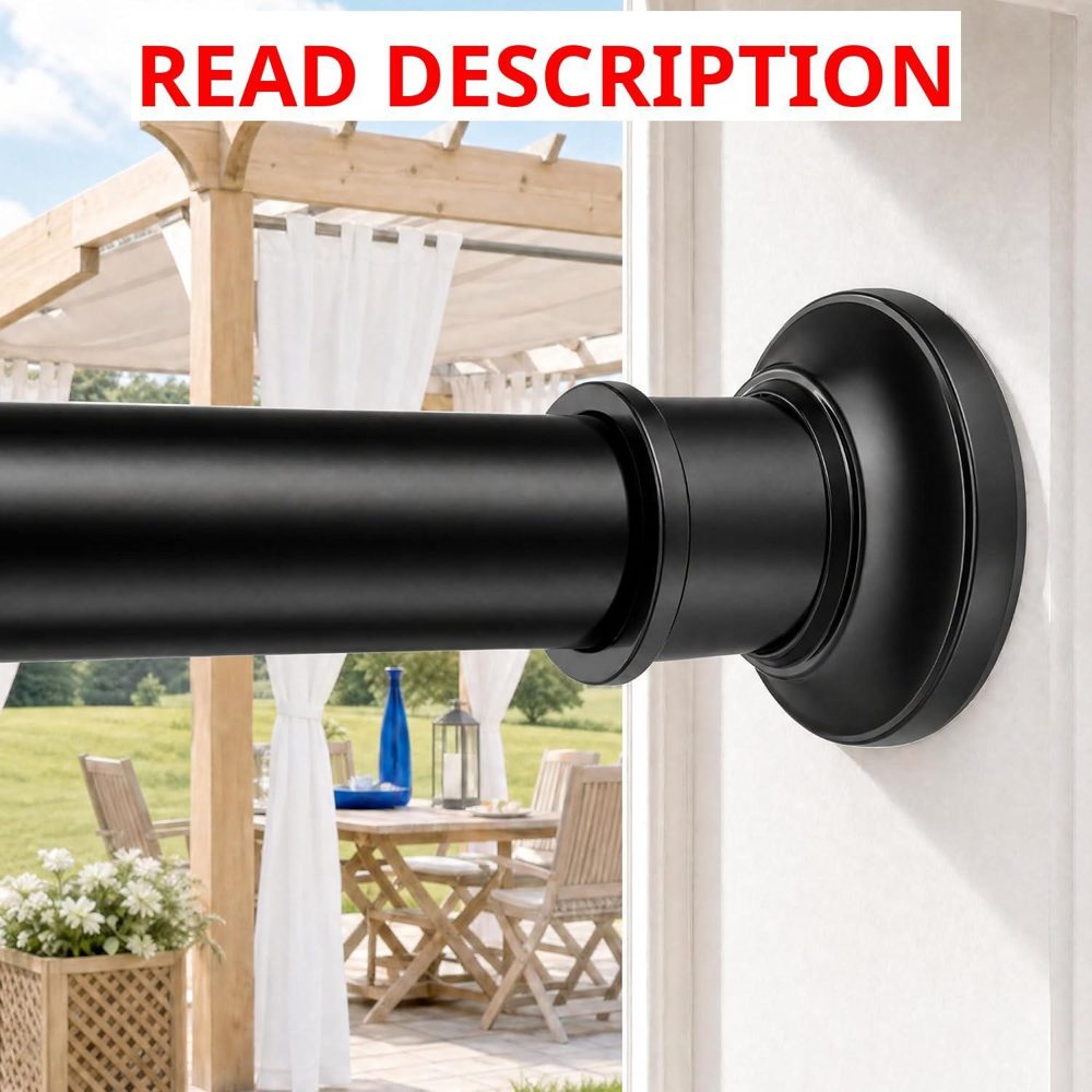 Outdoor Tension Rods Shower Rod 30-130"