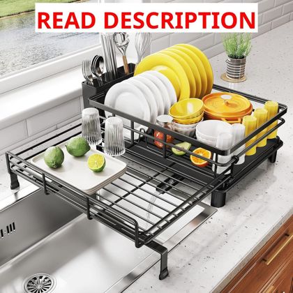 Expandable Dish Rack Stainless Steel