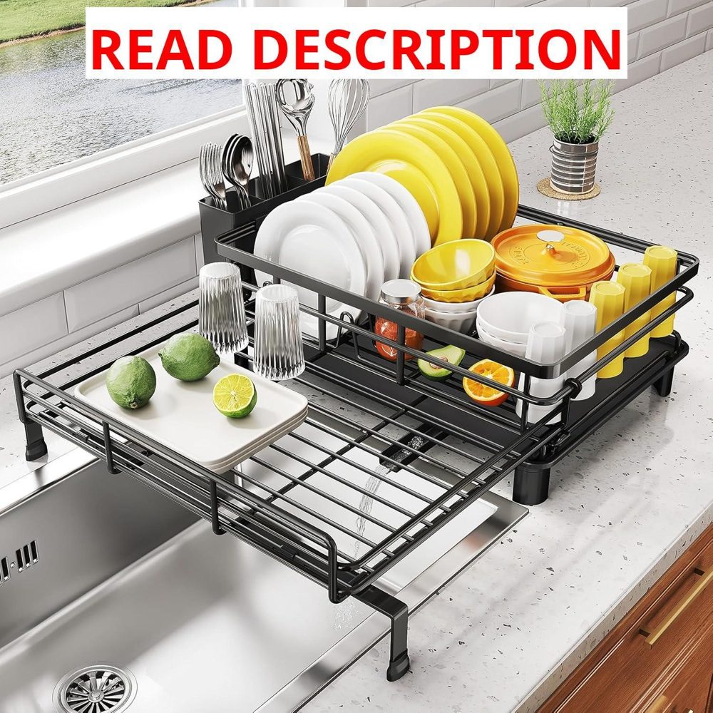 Expandable Dish Rack Stainless Steel