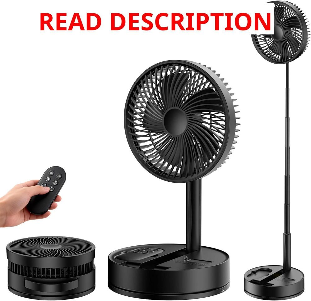 Rechargeable Oscillating 8" USB Fan
