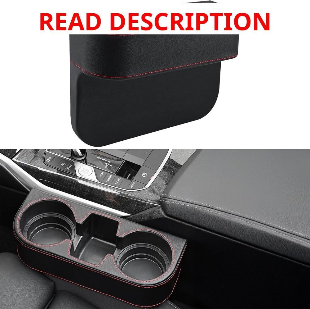 Car Cup Holder Expander & Gap Filler (1Pack)