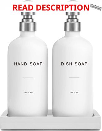 Prus Waso White Soap Dispenser Silver Pump