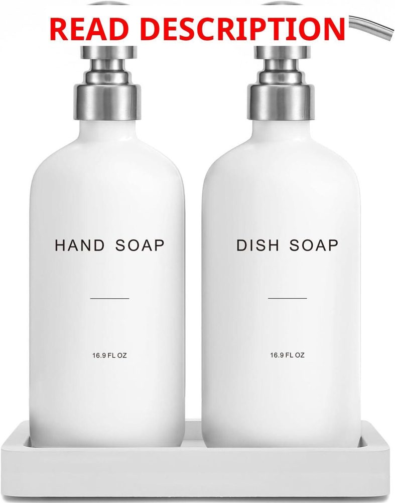 Prus Waso White Soap Dispenser Silver Pump