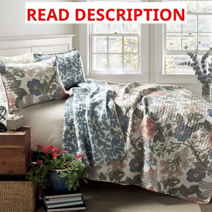 Lush Decor Sydney Quilt Set   King (Green)