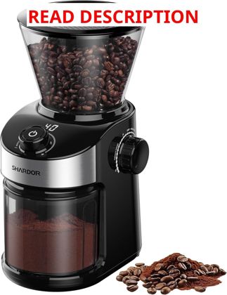 SHARDOR Burr Coffee Grinder 32 Sizes Black