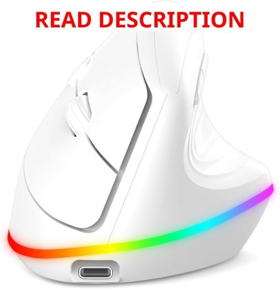 TECKNET RGB Bluetooth Ergonomic Mouse 4800 DPI