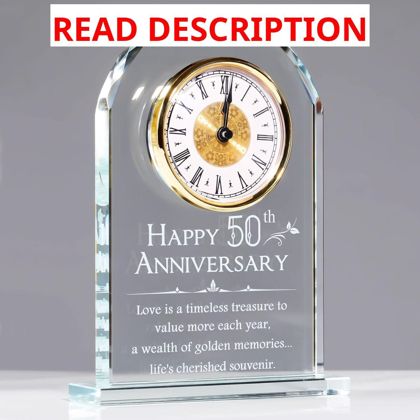 YWHL 50th Anniversary Quartz Clock Gift