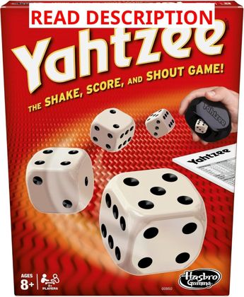 Hasbro Yahtzee Game   Family Dice Fun for 2+