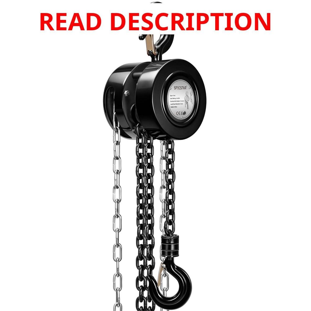 SPECSTAR Hand Chain Hoist 1 Ton 10 ft