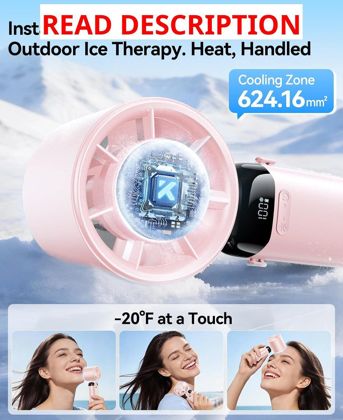 KIMMOO Handheld Turbo Fan with Ice Cooler