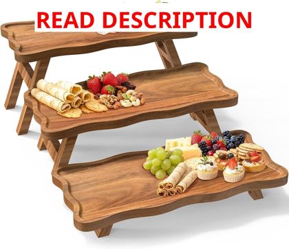 Acacia 3-Tier Cupcake Stand Foldable Tray