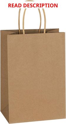 Mlyta 300 Pack Kraft Gift Bags with Handles