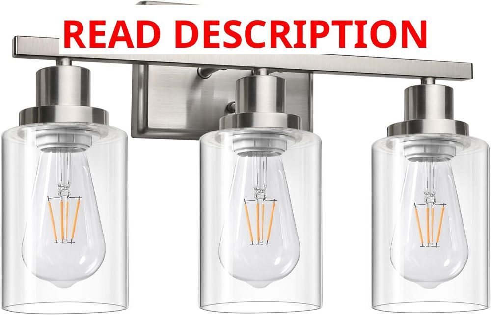 Ascher 3-Light Vanity Sconce Brushed Nickel