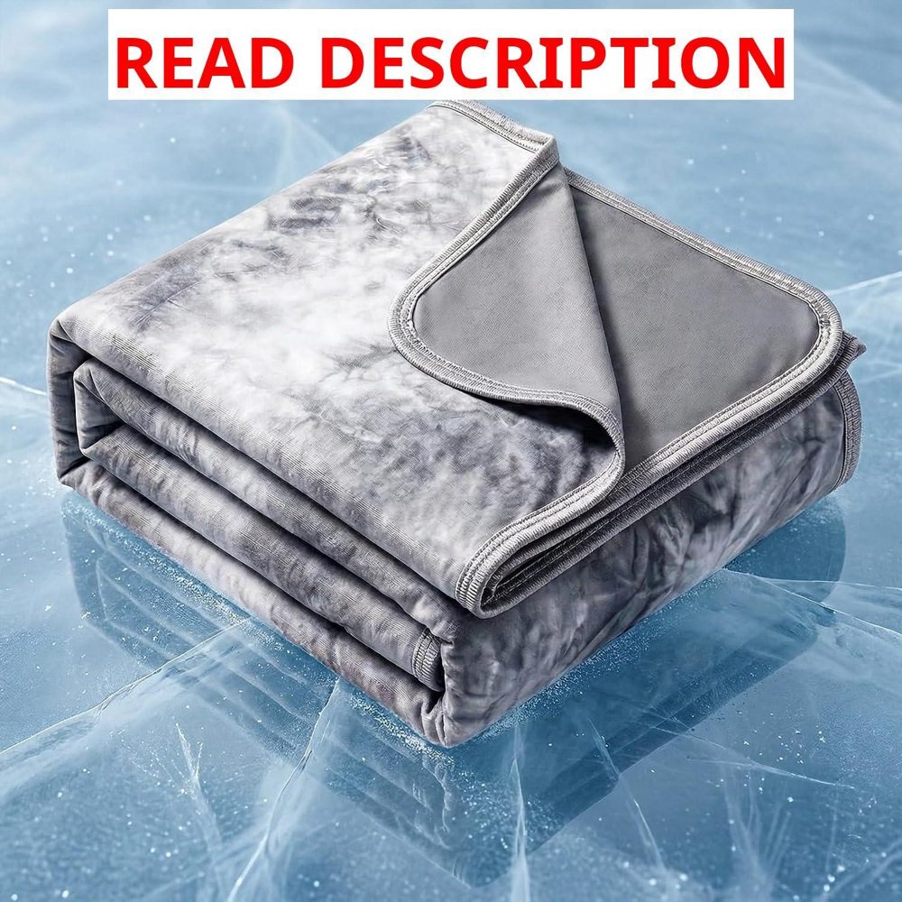 Cooling Blanket Throw 90x90 for Hot Sleepers