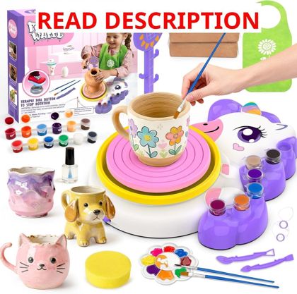Pottery Wheel for Kids Art & Craft Kit Purple