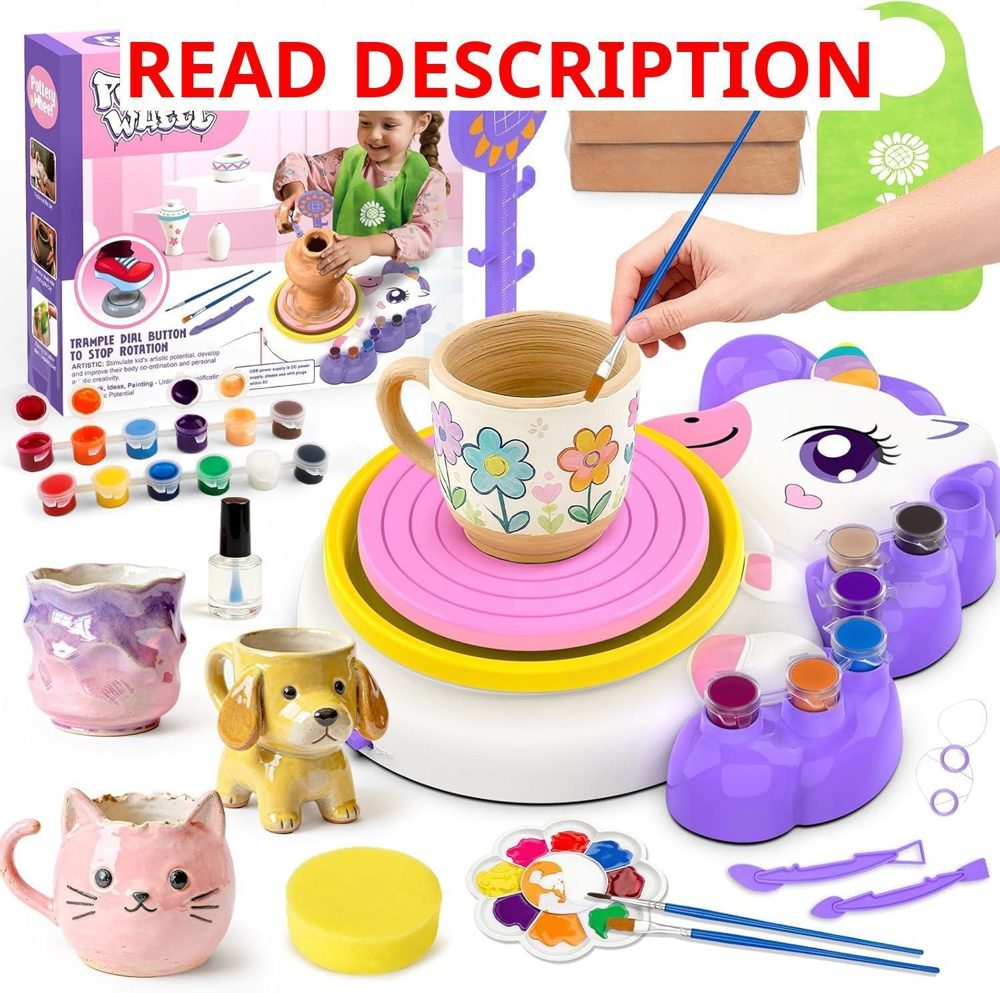 Pottery Wheel for Kids Art & Craft Kit Purple
