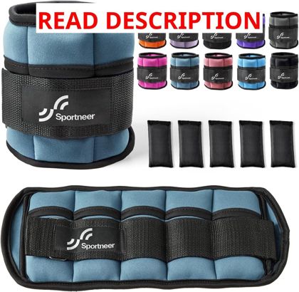 Sportneer Adjustable Ankle Weights 5lb