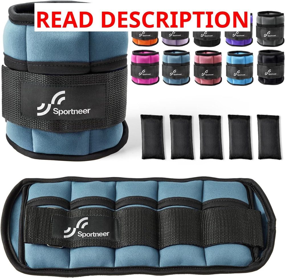 Sportneer Adjustable Ankle Weights 5lb