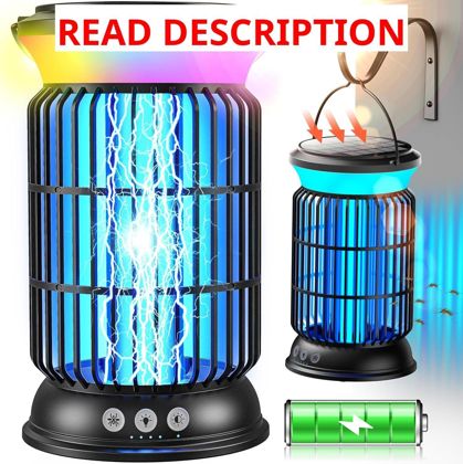 Solar Bug Zapper: 4-in-1 Cordless