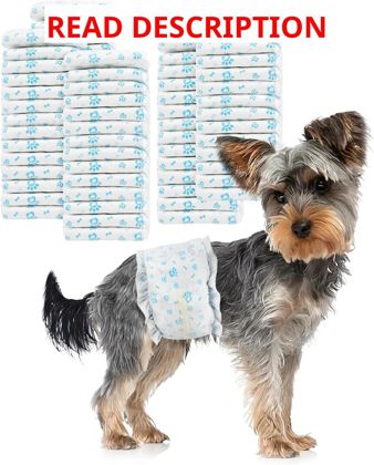 Disposable Dog Diapers XS 6-11.8in Blue