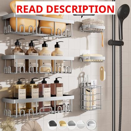 Veken Shower Caddy 6-Pack Wall Mount