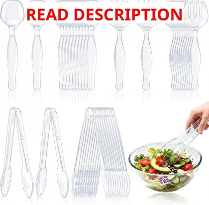 Disposable Serving Utensils Set: Spoons/Forks