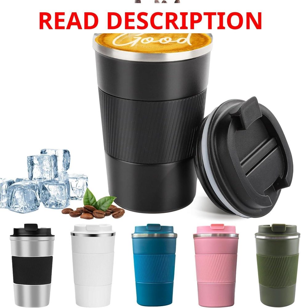 Insulated Travel Coffee Mug Stainless Steel
